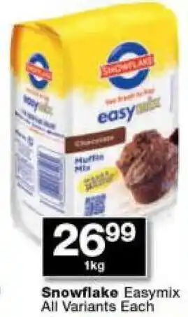 Checkers Snowflake Easymix All Variants 1kg offer