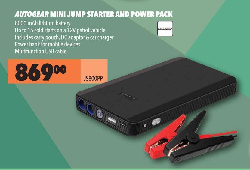 Autogear Mini Jump Starter and Power Pack offer at Midas