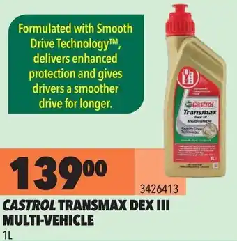 Midas Castrol Transmax Dex III Multi-Vehicle 1L offer