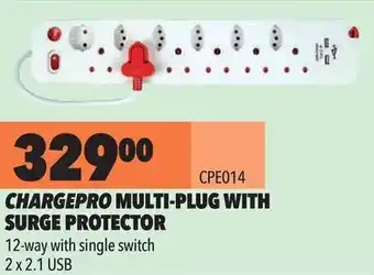 Midas Chargepro Multi-Plug with Surge Protector offer