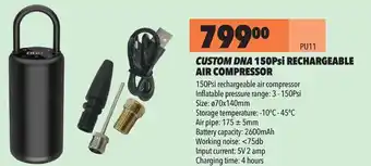 Midas Custom DNA Rechargeable Air Compressor 150Psi offer