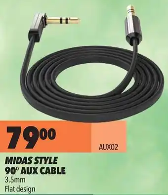 Midas Midas Style 90° Aux Cable 3.5mm offer