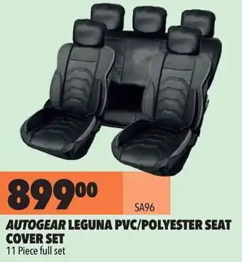 Autogear Leguna PVC /Polyester Seat Cover Set 11-piece