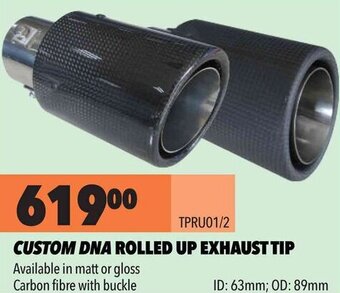 Midas Custom DNA Rolled Up Exhaust Tip offer