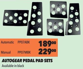 Autogear Pedal Pad Sets
