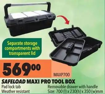 Safeload Maxi Pro Tool Box