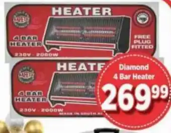 Big Save Diamond 4 Bar Heater offer