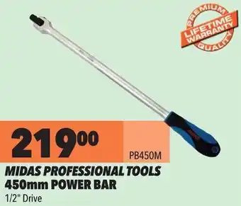Midas Midas Professional Tools 450mm Power Bar 1/2" Drive offer