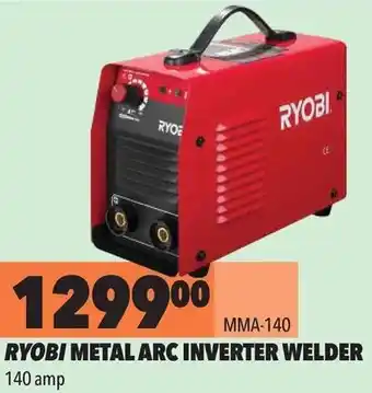 Midas Ryobi Metal Arc Inverter Welder 140amp offer