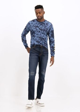 Woolworths Dark blue abrasion super skinny jeans offer