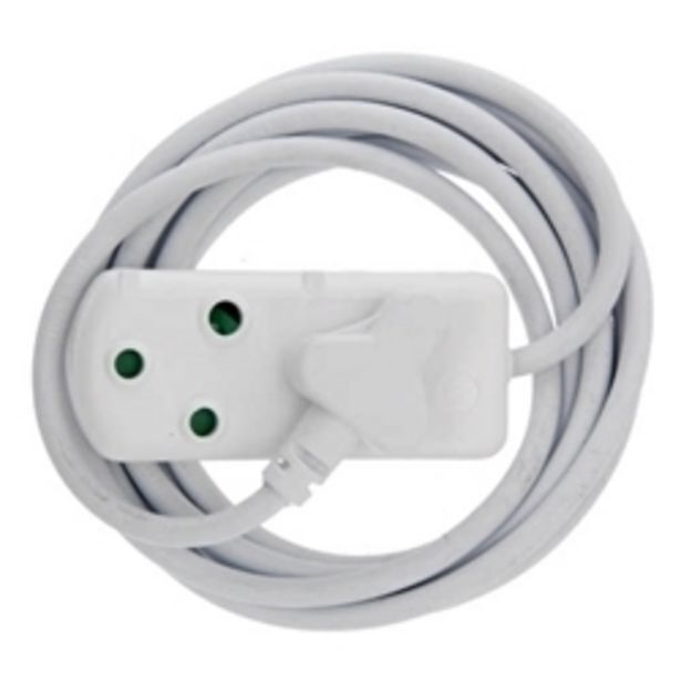 Mitabyte 5m extension cord with a two-way multi-plug extension lead offer