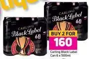 Carling Black Label Can 6 x 500ml