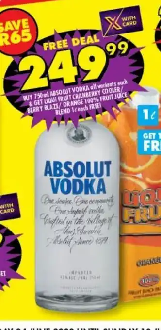 Absolut vodka