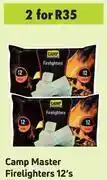 Game Camp Master Firelighters 12's Pack- For 2 offer