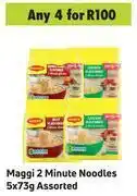 Game Maggi 2 Minute Noodles 5x73g Assorted- For Any 4 offer