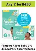 Game Pampers Active Baby Dry Jumbo Pack (Assorted Sizes)- For Any 2 offer