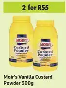 Game Moir's Vanilla Custard Powder 500g- For 2 offer