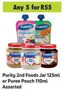 Game Purity 2nd Foods Jar 125ml Or Puree Pouch 110ml Assorted- For Any 5 offer