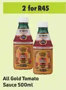 Game All Gold Tomato Sauce 500ml- For 2 offer