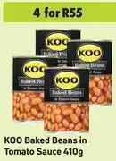 Game Koo Baked Beans In Tomato Sauce 410g- For 4 offer