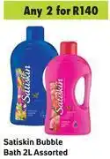 Game Satiskin Bubble Bath 2L Assorted- For Any 2 offer