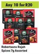 Game Robertsons Rajah Spices 7g Assorted- For Any 10 offer