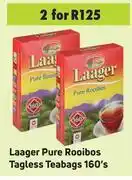 Game Laager Pure Rooibos Tagless Teabags-For 2 x 160's offer