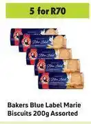Game Bakers Blue Label Marie Biscuits Assorted-For 5 x 200g offer