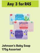 Game Johnson's Baby Soap Assorted-For 3 x 175g offer