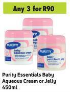 Game Purity Essentials Baby Aqueous Cream Or Jelly-For 3 x 450ml offer