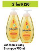 Game Johnson's Baby Shampoo-For 2 x 750ml offer