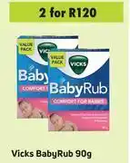 Game Vicks Baby Rub-For 2 x 90g offer