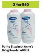 Game Purity Elizabeth Anne's Baby Powder-For 2 x 400ml offer