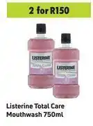 Game Listerine Total Care Mouthwash-For 2 x 750ml offer