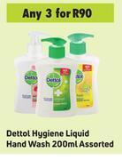 Game Dettol Hygiene Liquid Hand Wash Assorted-For 3 x 200ml offer