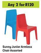 Game Sunny Junior Armless Chair Assorted-For 2 offer