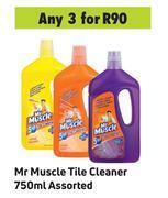 Game Mr Muscle Tile Cleaner Assorted-For 3 x 750ml offer