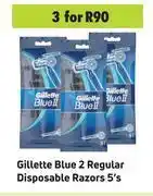 Game Gillette Blue 2 Regular Disposable Razors-For 3 x 5's offer