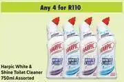 Game Harpic White & Shine Toilet Cleaner Assorted-For 4 x 750ml offer