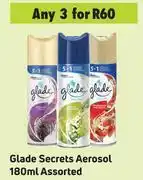 Game Glade Secrets Aerosol Assorted-For 3 x 180ml offer