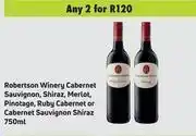 Robertson Winery Cabernet Sauvignon,Shiraz,Merlot,Pinotage,Ruby Cabernet-For 2 x 750ml