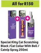 Game Special Kitty Cat Scratching Block/Cat Collar With Bell/Catnip Spray 250ml-All For offer