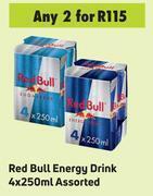 Game Red Bull Energy Drink Assorted-For 2 x 4 x 250ml offer