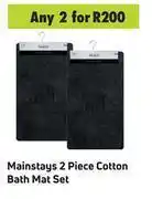 Mainstays 2 Piece Cotton Bath Mat Set-For 2