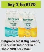 Game Belgravia Gin & Dry Lemon, Gin & Pink Tonic Or Gin & Tonic NRB-For 2 x 6 x 275ml offer
