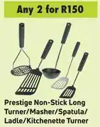 Game Prestige Non Stick Long Turner/Masher/Spatula/Ladle/Kitchenette Turner-For 2 offer