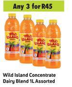 Game Wild Island Concentrate Dairy Blend Assorted-For 3 x 1L offer