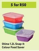 Game Otima 1.2L Snap It Colour Food Saver-For 5 offer