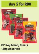 Game Ol'Roy Meaty Treats Assorted-For 5 x 120g offer