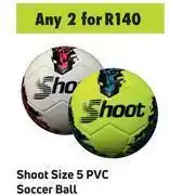 Game Shoot Size 5 PVC Soccer Ball-For 2 offer